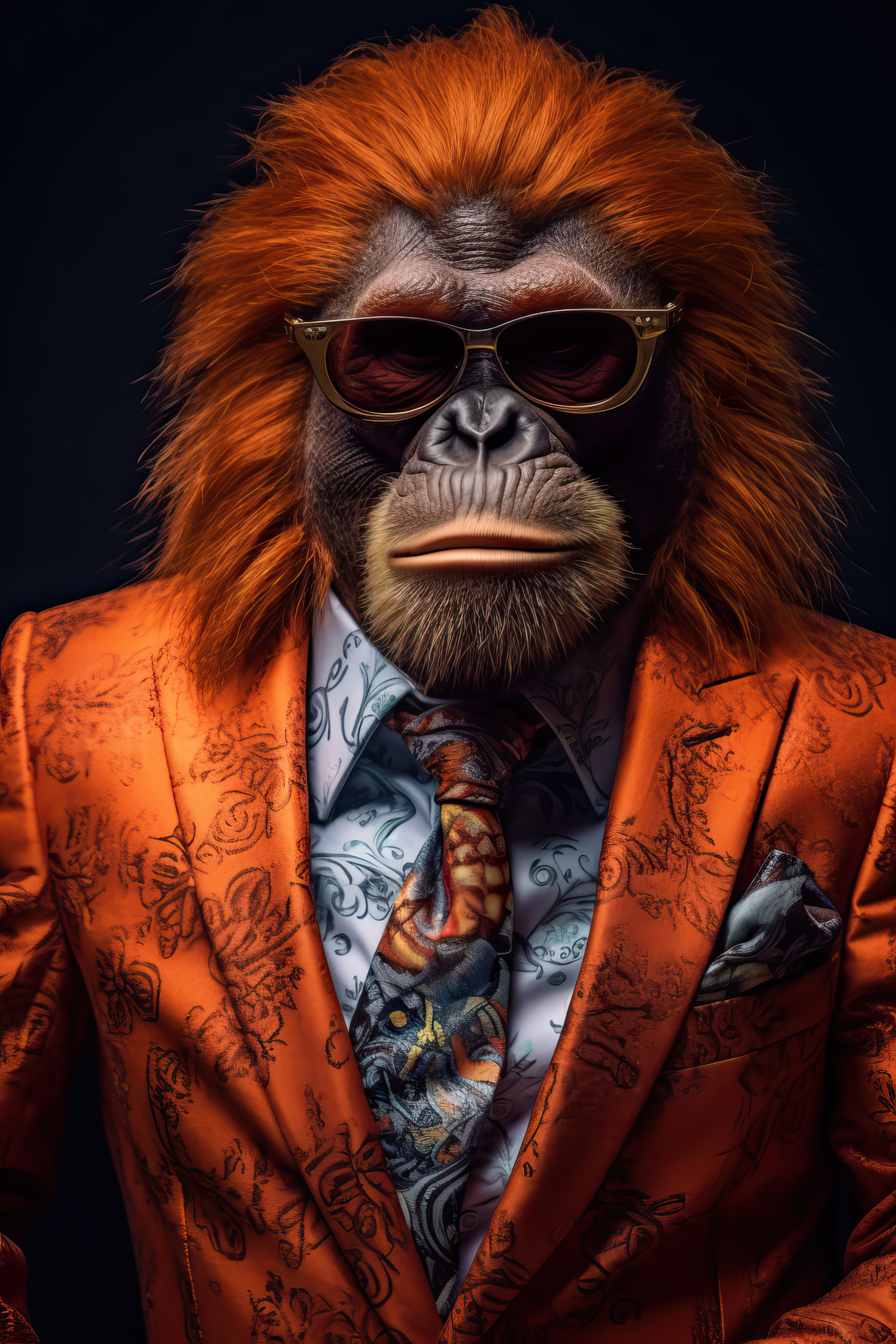 vecteezy_ai-generated-orangutan-dressed-in-an-elegant-modern-orange_39860859